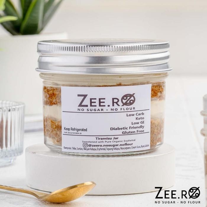 

OR6T Zeero Tiramisu Jar / No Sugar / Low Carb / Keto / Diabetic Friendly