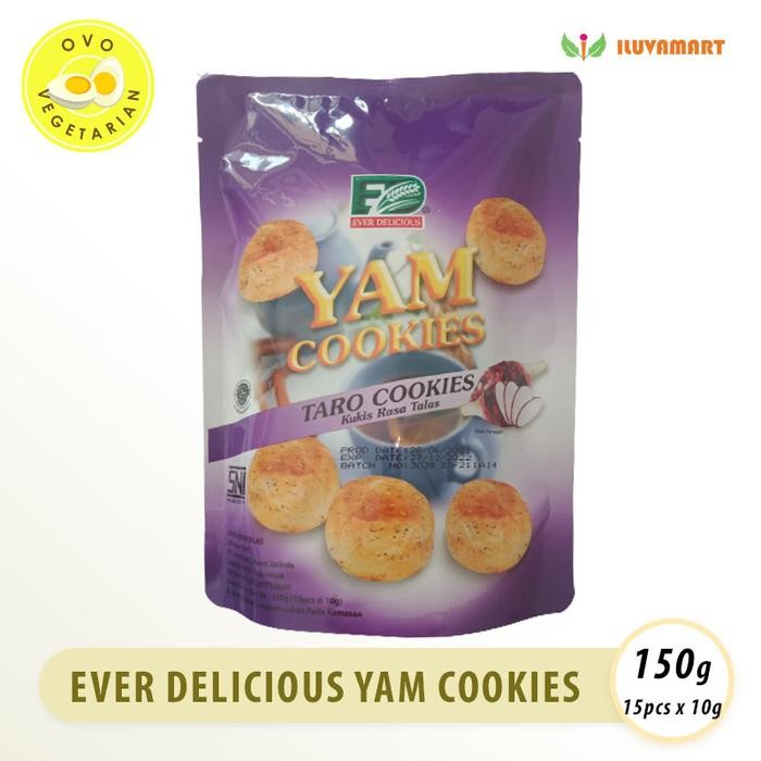 

OR6T Ever Delicious Yam Cookies 150G Isi 15Pcs Snack Kukis Talas Taro