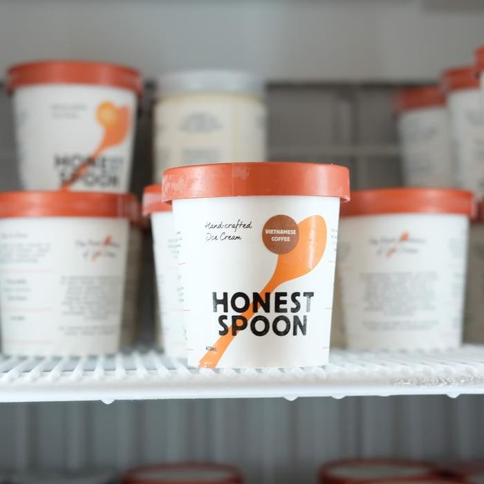 

OR6T Honest Spoon Handcrafted Ice Cream Takeaway Tub 450Ml - Regular
