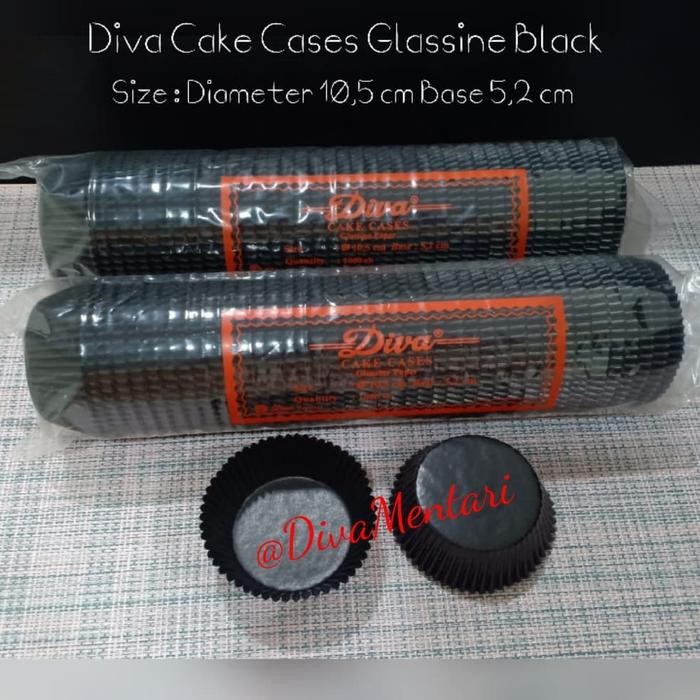 

OR6T Diva Cake Cases Black Size 10,5/5,2 Cm