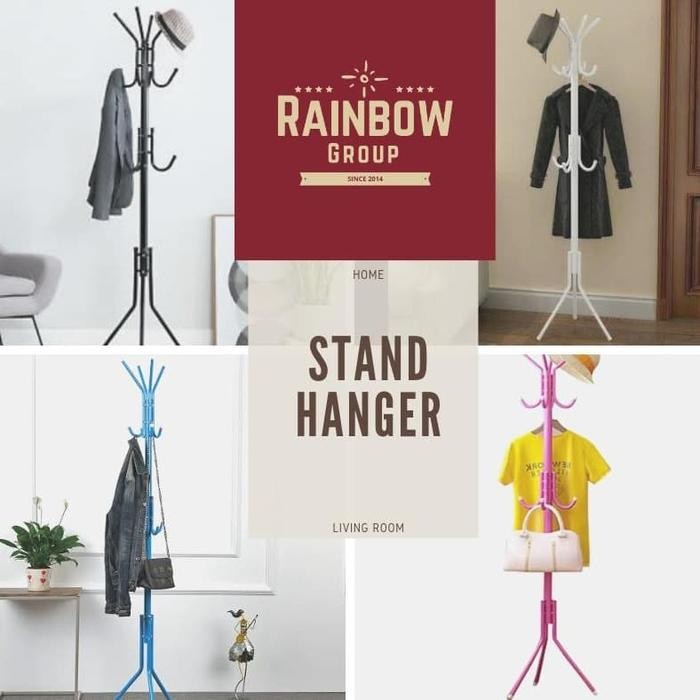 PREMIUM Stand Hanger gantungan tas jaket multifungsi