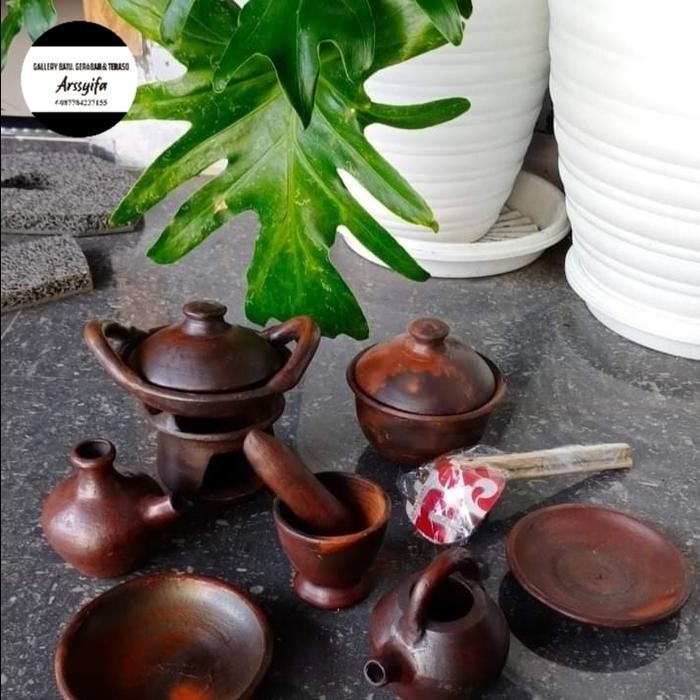 (Allthebest) Mainan masak masakan tanah liat