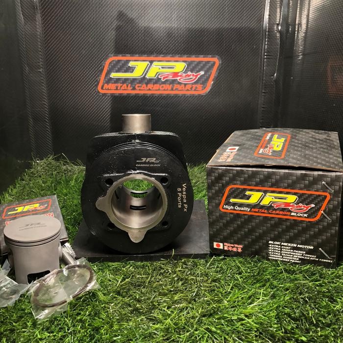 Jp Racing Blok Vespa Px 5 Ports Fc Piston Carbon Jp Racing