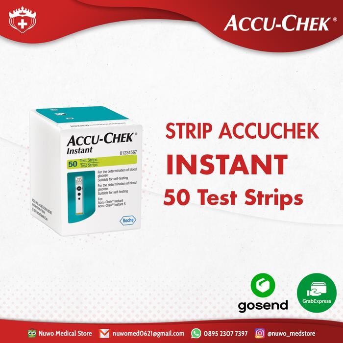 Strip Tes Gula Darah Accu-Chek/AccuCheck Instant - Isi 50 Strip