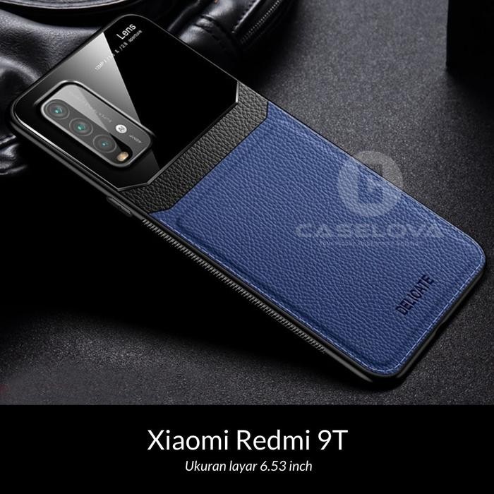 TB2D Case Xiaomi Redmi 9T Hardcase Delicate Leather Glass