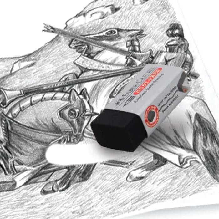 

Faber Castell Eraser Dust Free Penghapus Faber Hitam Medium [24Pcs]