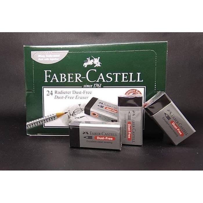 

[ Pack ] Penghapus Pensil Kecil - Faber Castell Dust Free Murah!