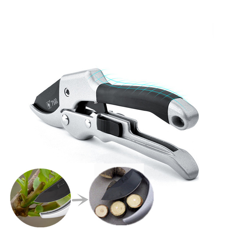 20cm Ratchet Plant trim horticulture Hand pruner cut Shear Orchard pruning secateur Shrub Garden Sci