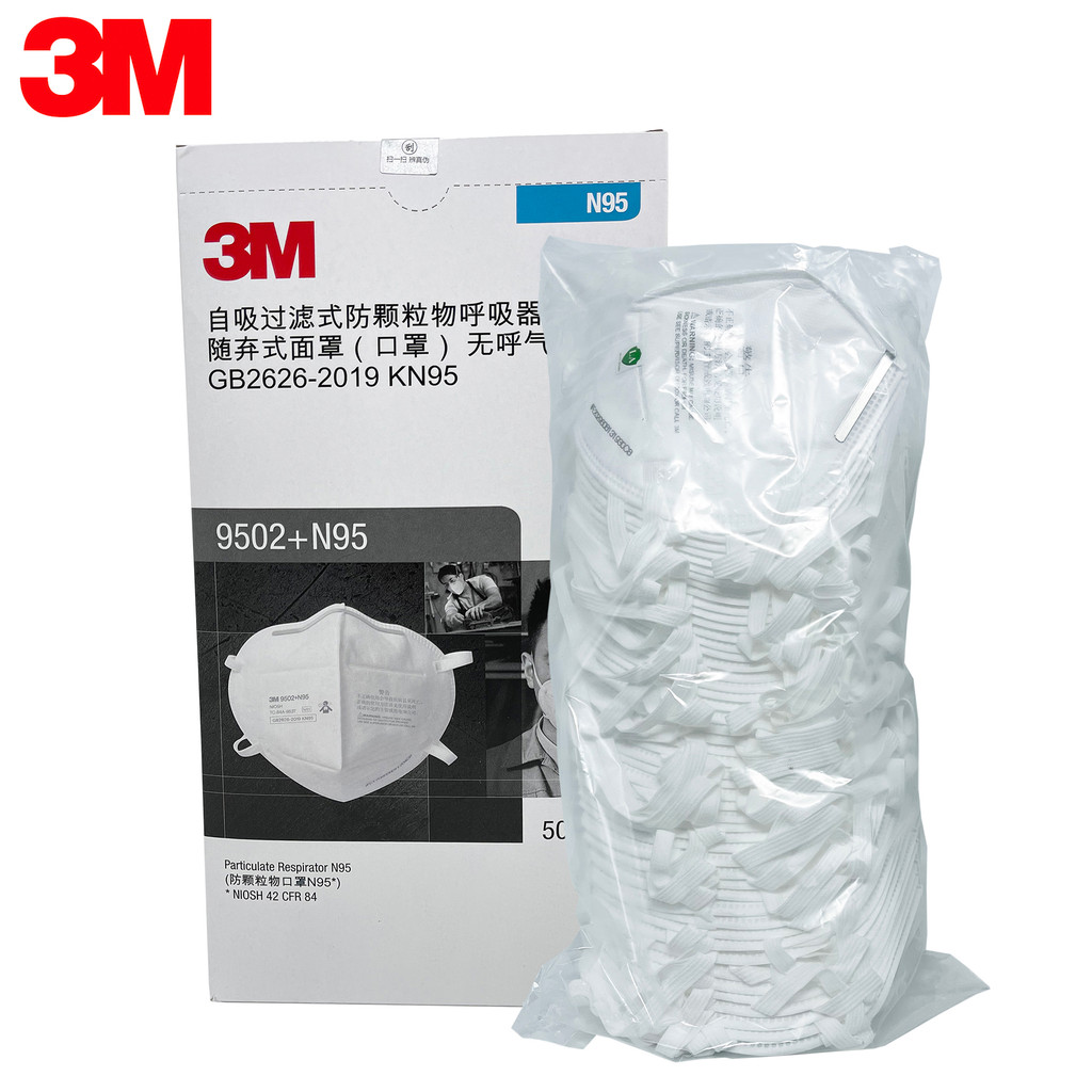 3M N95 9502+N95 Mask Reusable KN95 Face Mask Mouth Mask Filter Anti Dust Breathable Protective Adult