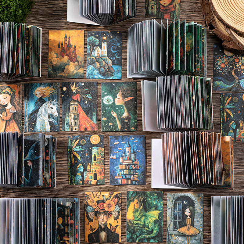 

150pcs Fairy Tale Book Series Fairy Tale Theme Mini Sticker Book DIY Handbook Collage