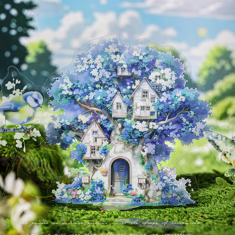 

2Style 50Pcs/bag Green Garden Series PET Stickers DIY Mobile Phone Case Photo Frame