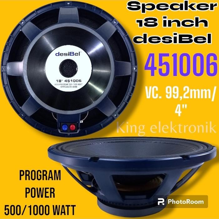 speaker 18 inch desiBel 451006 original