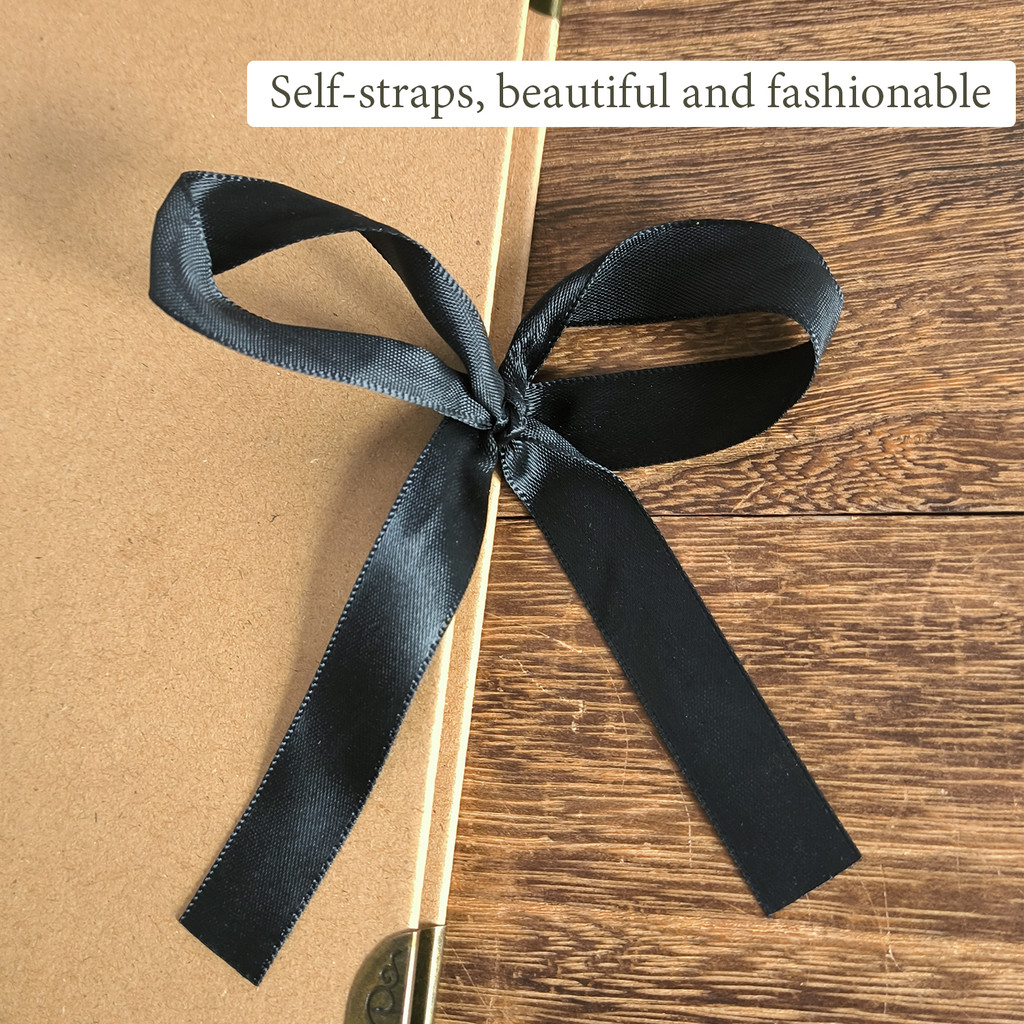 

1 Style 30 sheets/book kraft paper Album bow ribbon coil scrapbooking DIY handbook