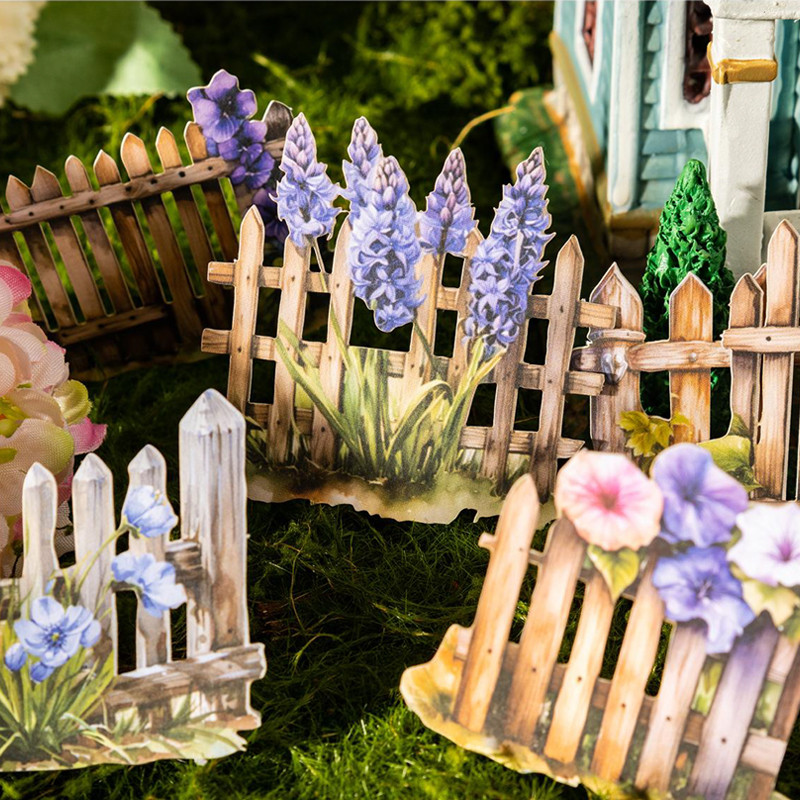 

2Style 30Pcs/bag Hedgerow Landscaping Hard Card Stickers DIY Handbook Creative Materials