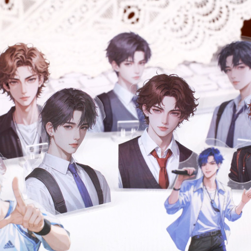 

60Pcs/bag Campus male high style sticker pack creative handbook material stickers DIY