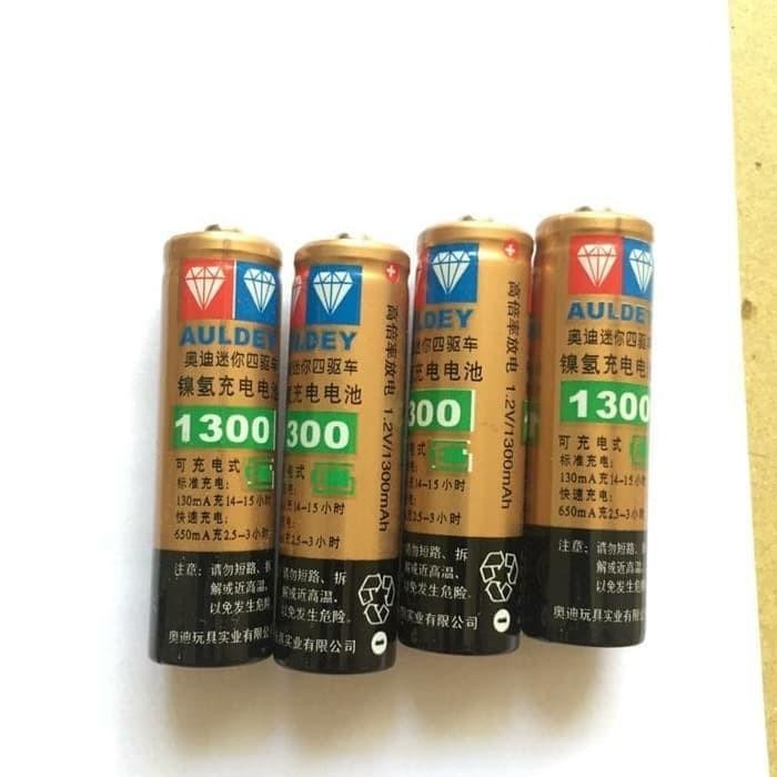 RYLU Baterai Batre Battery Ni-Mh Auldey Aa Rechargeable 1300 Mah