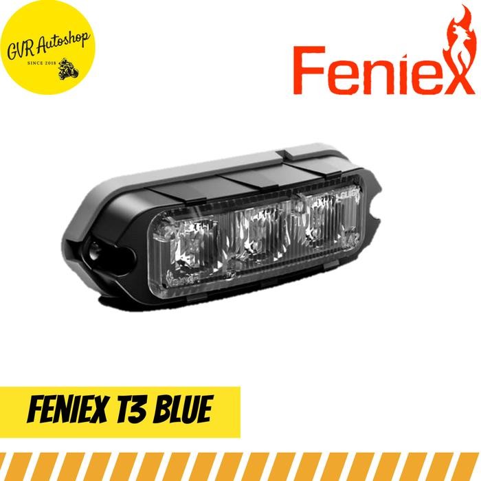 Feniex T3 Blue Strobo Motor Mobil Strobo Harley not Whelen Federal