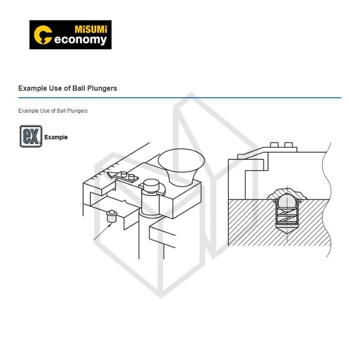 Press Fit Ball Plunger Heavy Load