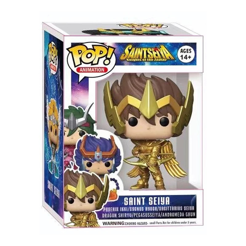 POP Saint Seiya Figure Phoenix Ikki Hyoga Shiryu Standing Figure Toy New Arrival PVC Box Collection