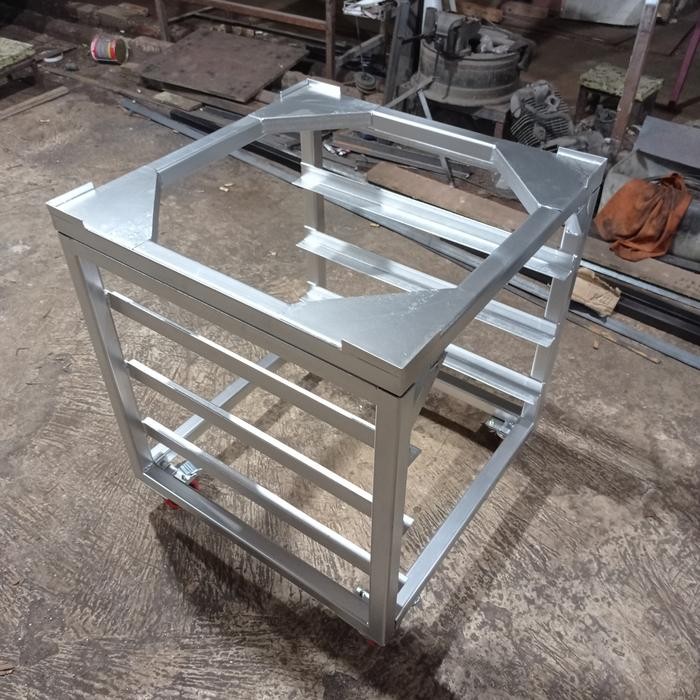 Meja Oven Getra Alas Full Plat Besi