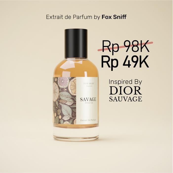 (Allthebest) Fox Sniff - Inspired by Savage Parfum Pria Extrait de Parfum