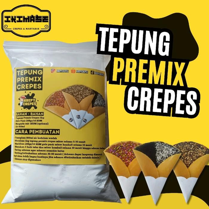 

4ZMI Tepung Crepes Dan Leker Premix Crepes Dan Leker Super Crispy Ukuran 1Kg
