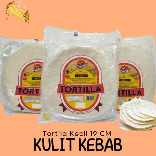 

4ZMI Tortila Kulit Kebab - Tortila Kecil Diameter 19 Cm Isi 25 Lembar