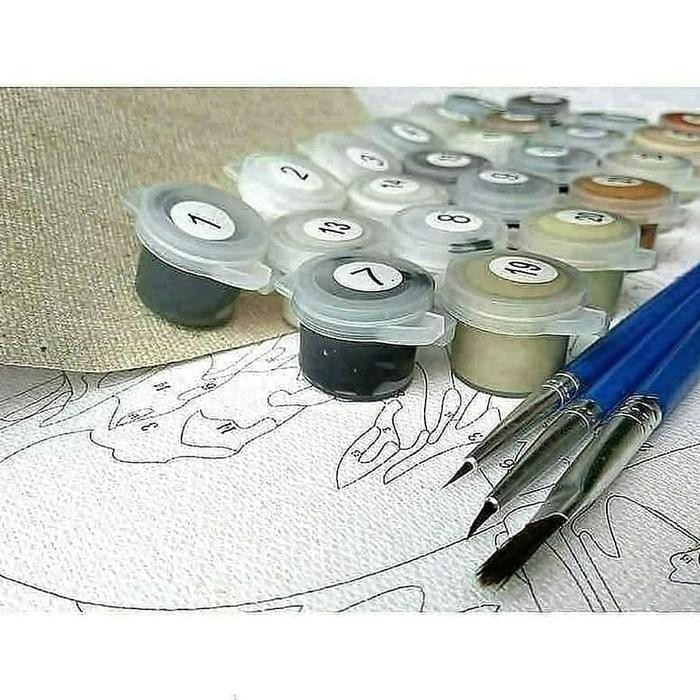 Diy Paint By Numbers Lukisan Akrilik Kerajinan Tangan - Mozaik Deer