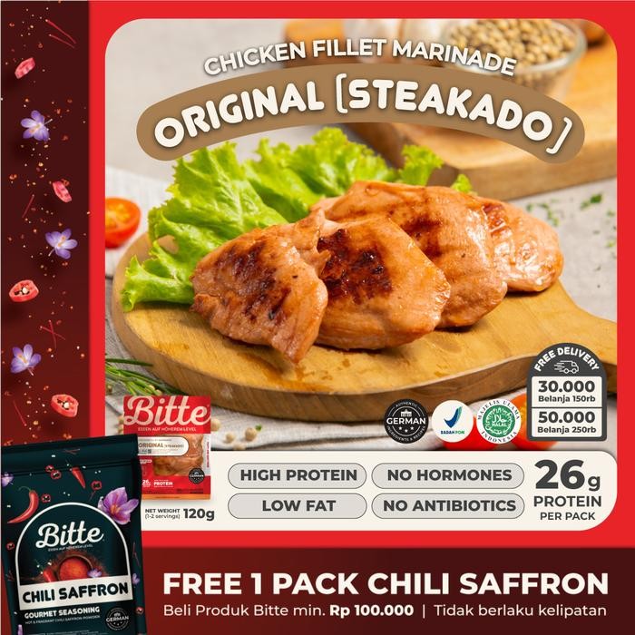 

4ZMI Original (Steakado) Chicken Fillet Marinade 120G - Bitte Food / Ayam Filet Marinasi