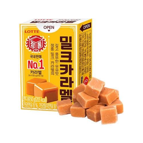 

4ZMI Lotte Caramel Candy 50 Gr / Korea Product