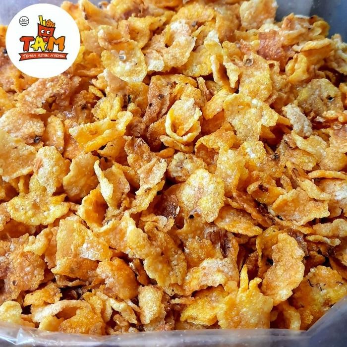 

4ZMI Keripik Jagung Geprek Pedas Manis 250 Gram - Tam Snack Camilan Food