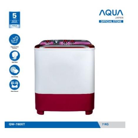 MESIN CUCI AQUA 780XT 2 TABUNG QW-780XT