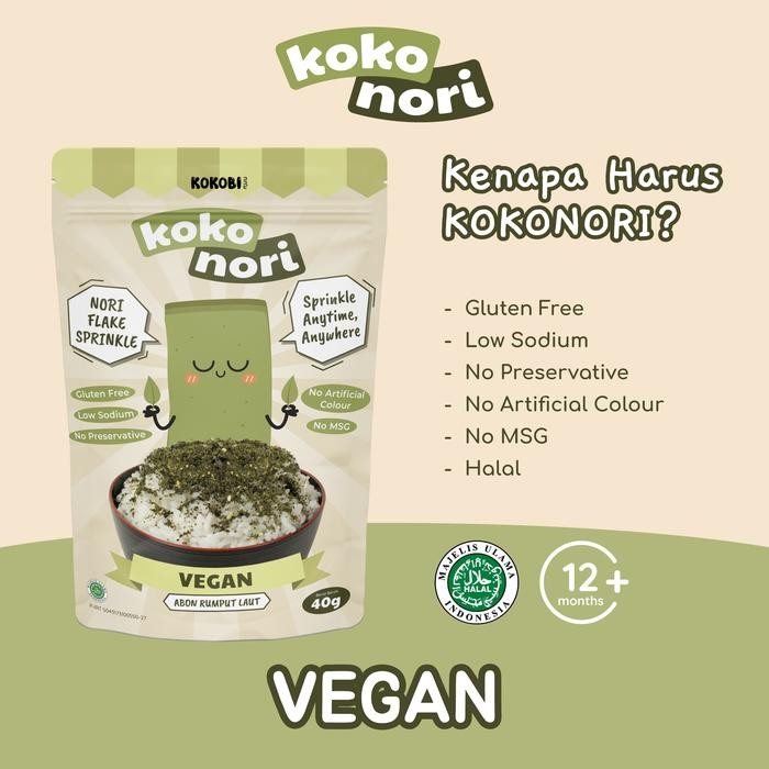 

IOI2 Koko Nori Abon Rumput Laut Tabur - Vegan (Seaweed Flake By Kokobi)