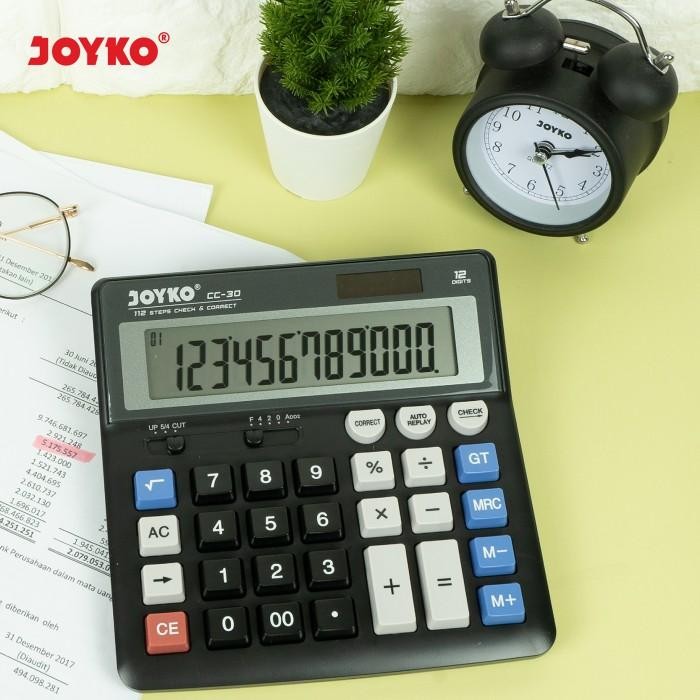 

CALCULATOR / KALKULATOR JOYKO CC-30 / 12 DIGITS / CHECK CORRECT