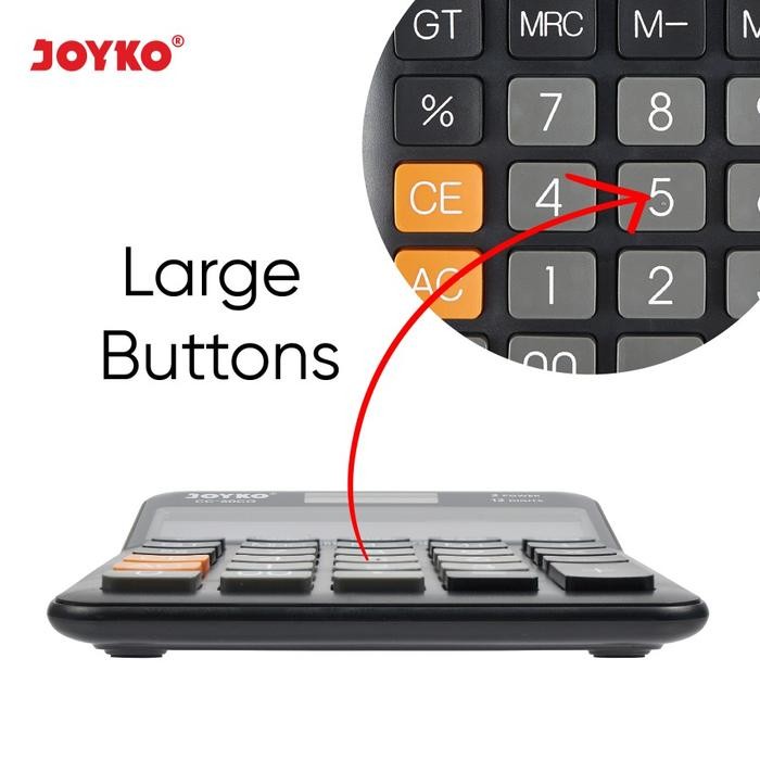 

KALKULATOR JOYKO CC 60CO / CALCULATOR CHECK CORRECT BIG LCD 12 DIGIT