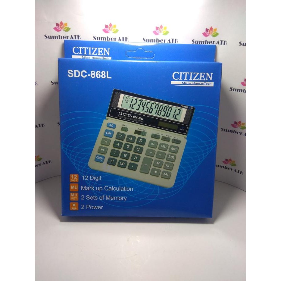 

KALKULATOR CITIZEN SDC-868L