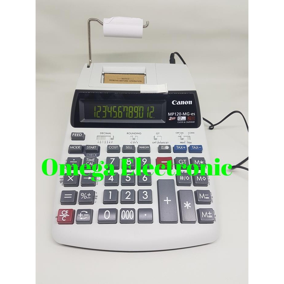 

CANON CALCULATOR MP120-MG - PRINTING STRUK KASIR KALKULATOR 12 DIGITS