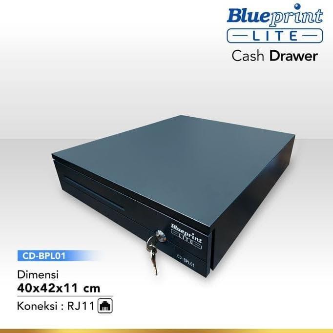 

CASH DRAWER BLUEPRINT CD-BPL01 40X42X11 CM [LACI KASIR]