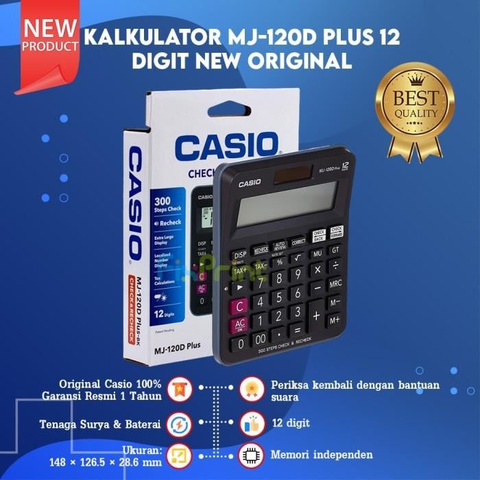 

CALCULATOR CASIO 16 / 10 / 12 / 14 DIGIT KALKULATOR DASAR GARANSI NEW