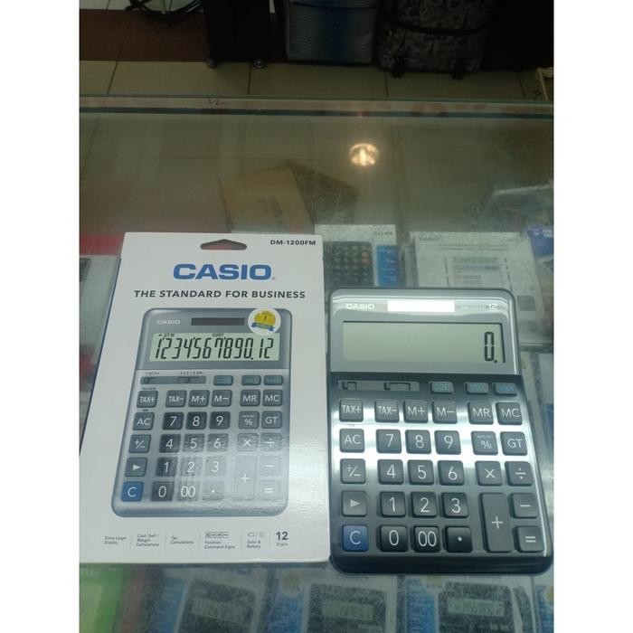 

CASIO DM-1200FM - CALCULATOR DESKTOP KALKULATOR MEJA KANTOR DM 1200 FM