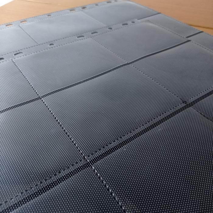 

18 Pocket Binder Page Black