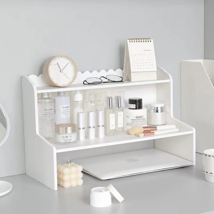 

Rak Buku Meja Vintage Organizer Tempat Alat Tulis Pensil Kertas Laptop