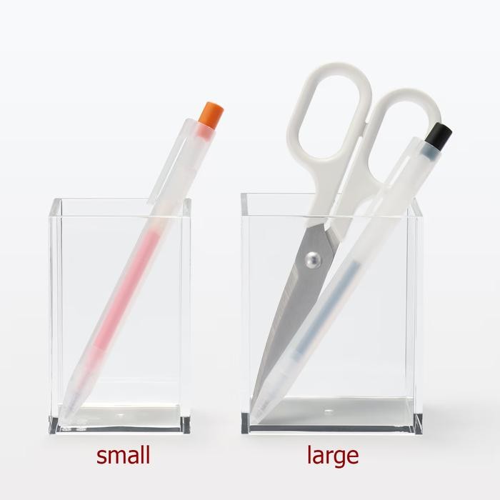 

Muji Large Pen Stand Acrylic/ Tempat Organiser Pensil Stationary