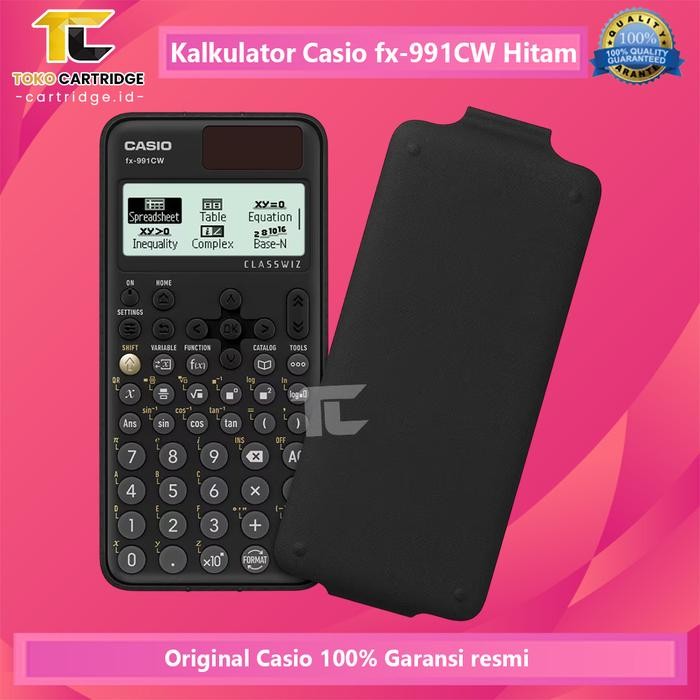 

Calculator Casio Model Scientific Calculator Fx-991Ex & Fx-991Cw Hitam Kalkulator Ilmiah Hitam