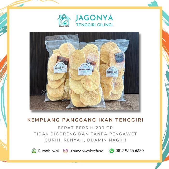 

3YC3 Kerupuk Kemplang Panggang Bakar Ikan Tenggiri Asli Palembang (200Gr)