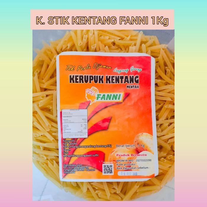 

3YC3 Kerupuk Stik Kentang Potato Size L 1 Kg