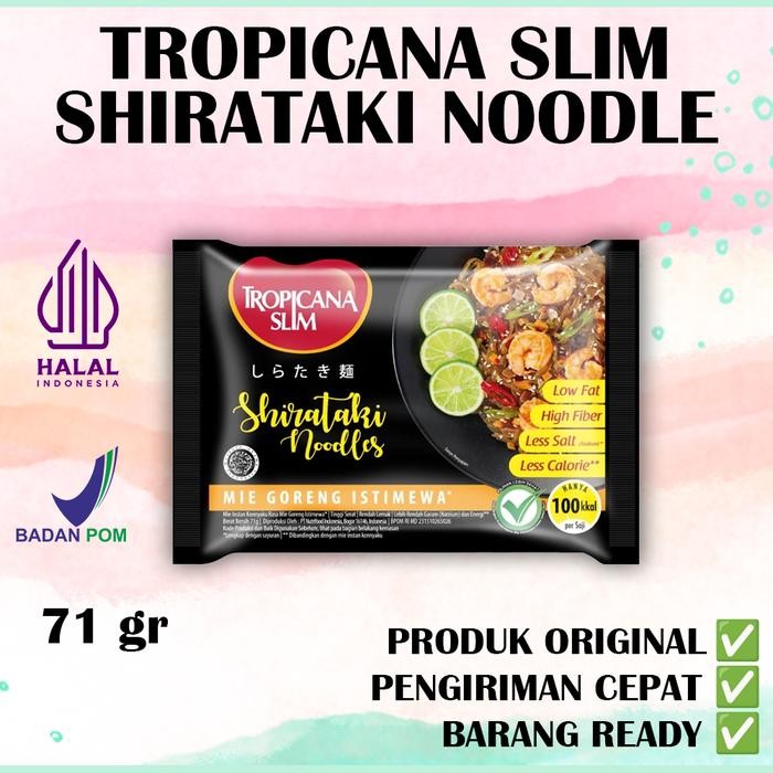 

H48Y Tropicana Slim Shirataki Noodle 71 Gr - Bantu Dukung Hidup Sehat