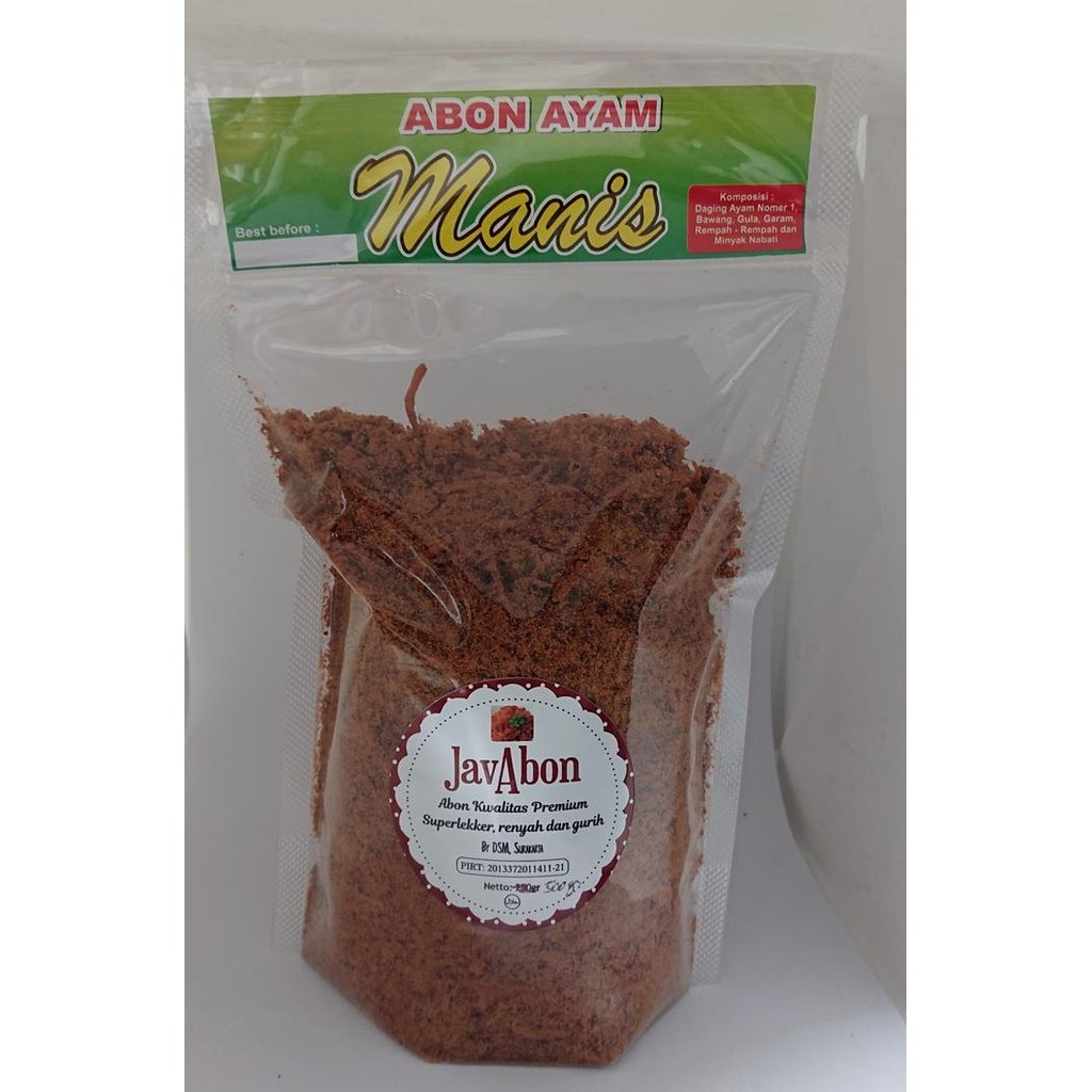 

3YC3 Javabon Abon Ayam Manis/Original (Chicken Floss) 500