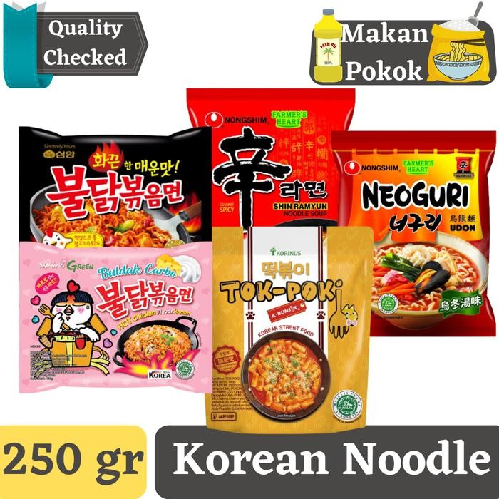

H48Y Korean Noodle Tok Poki, Nong Shim , Samyang , Neoguri , Shin Ramyun
