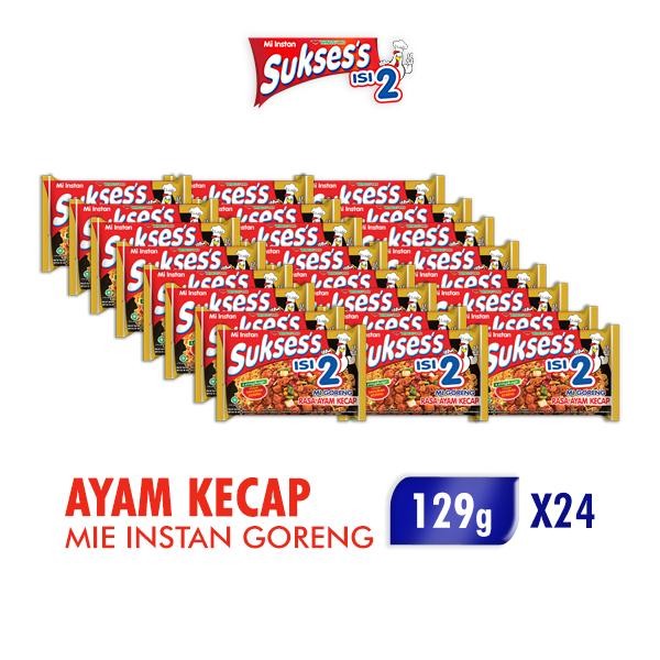 

H48Y Suksess Mie Instan Goreng Ayam Kecap 129 Gr Isi 2 X 24 Pcs